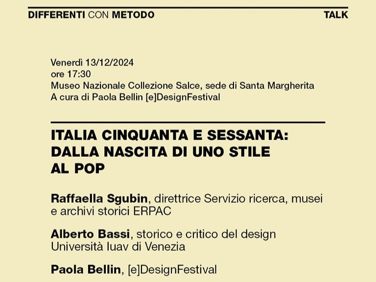 DIFFERENTI CON METODO TALKS | Primo appuntamento, con Alberto Bassi e Raffaella Sgubin